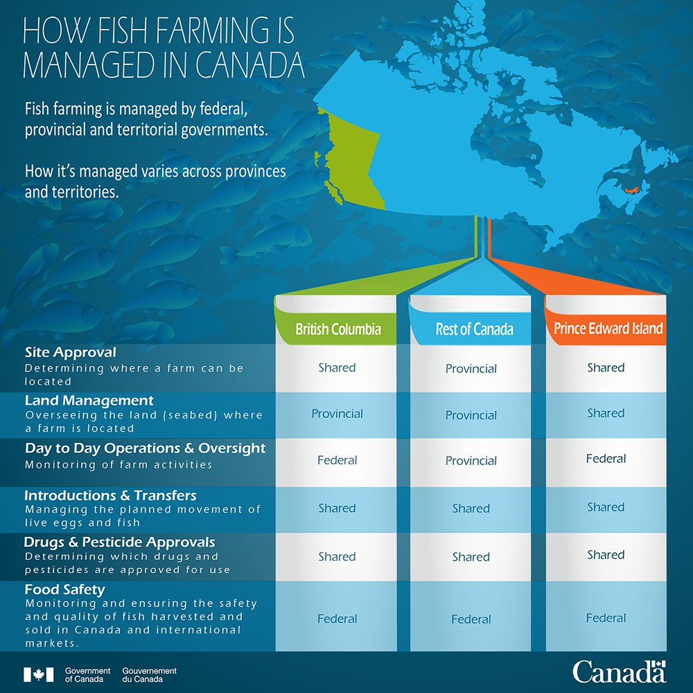 Overview of Federal-Provincial-Territorial management of aquaculture