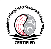 Logo de certification des principes autochtones d’aquaculture durable