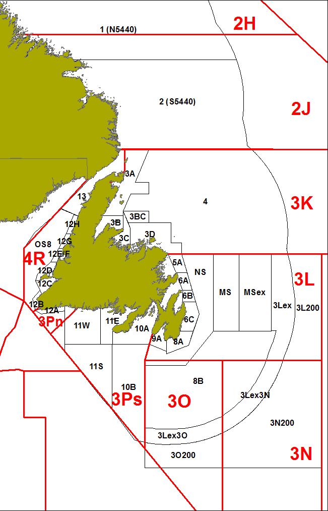 Map of Crab Fishing Area (CFA)