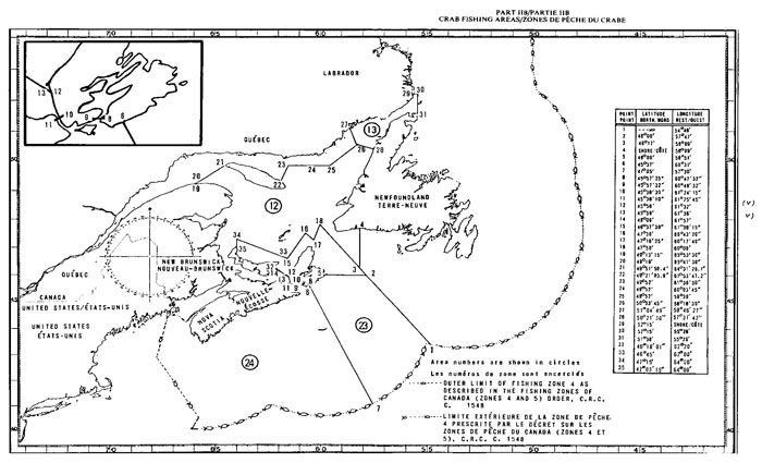 Map of Snow Crab Fishing Area