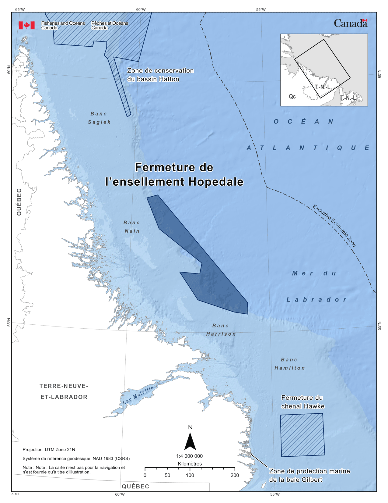 Fermeture de l’ensellement Hopedale