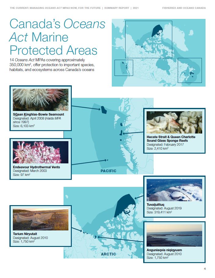 Infographic: Oceans Act MPAs across Canada