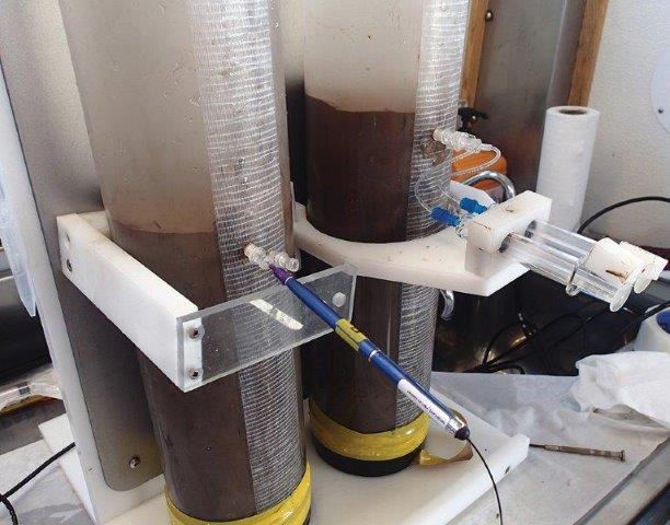 Extraction d’eau interstitielle et mesure de l’oxygène