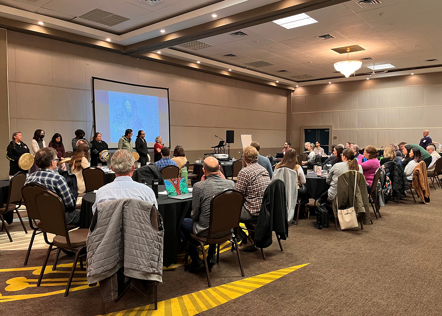 In March 2023, more than 40 participants attended the TSSC’s inaugural Integrated Planning for Salmon Ecosystems Workshop to exchange perspectives, knowledge and expertise in salmon habitat needs.