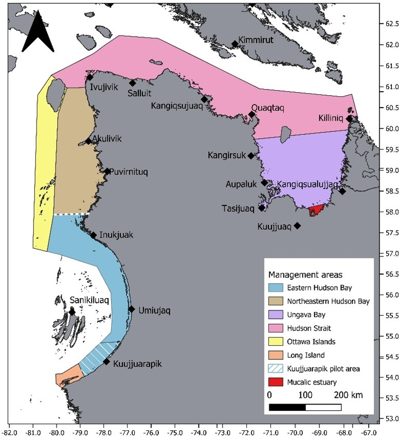 Map of Beluga management areas