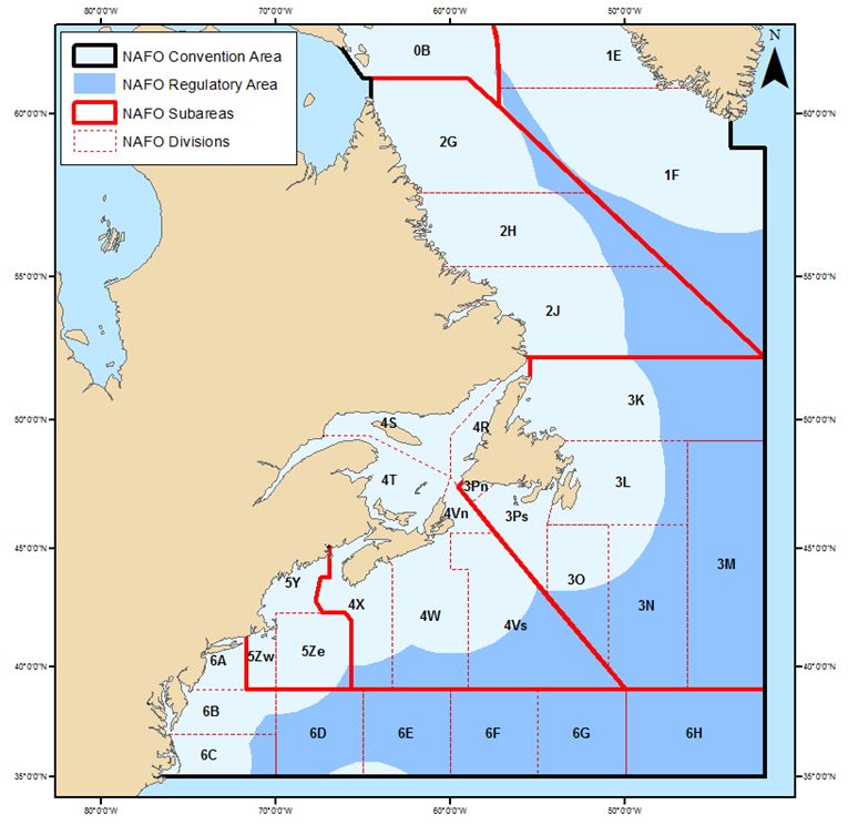 Canadian Atlantic Bluefin Tuna - NAFO Fishing Areas 3KLNOP